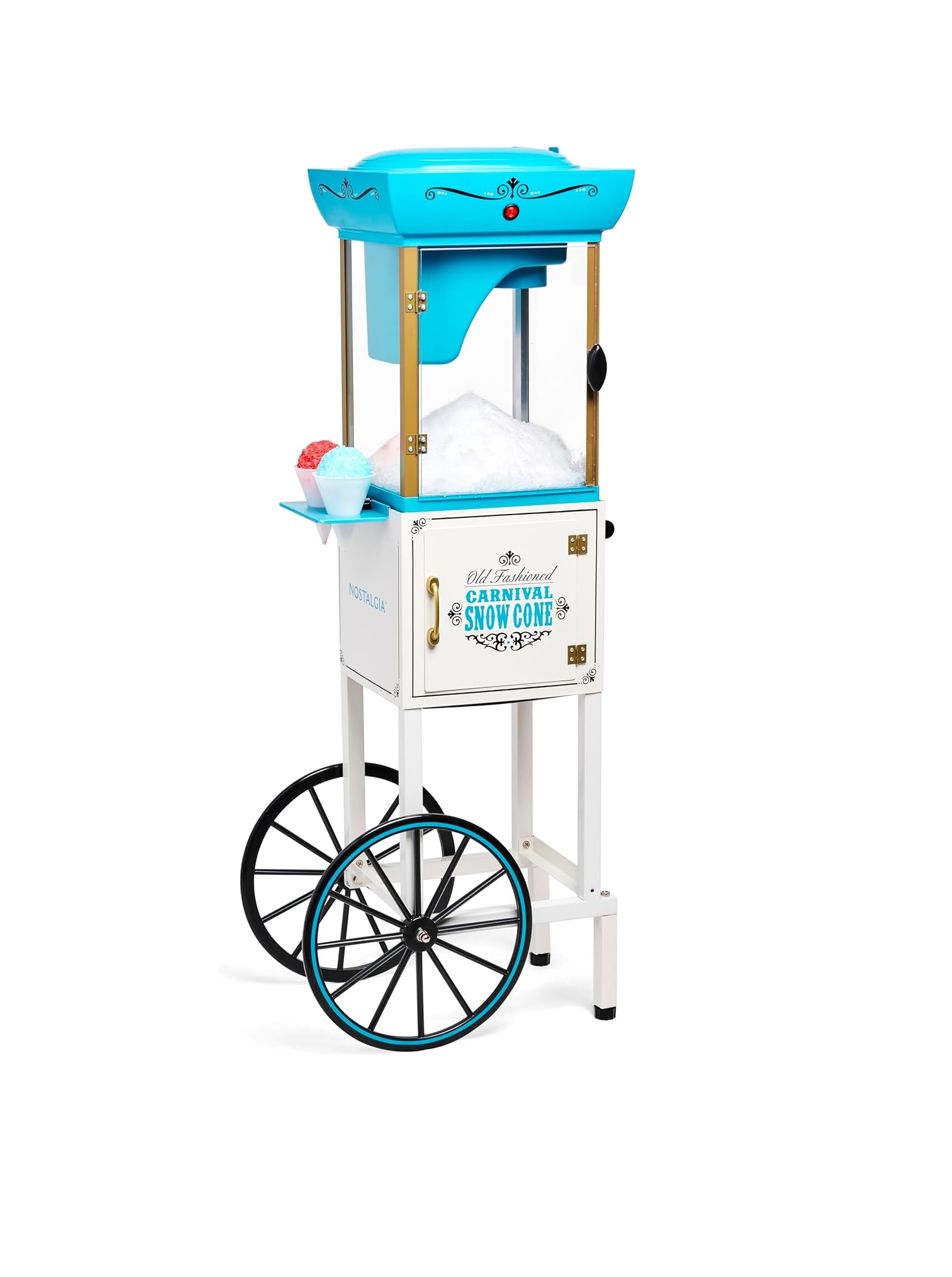 Máquina Retro de Hielo Afeitado Nostalgia, Cono de Nieve, 48 Porciones, Cuchillas de Acero Inoxidable en Colombia