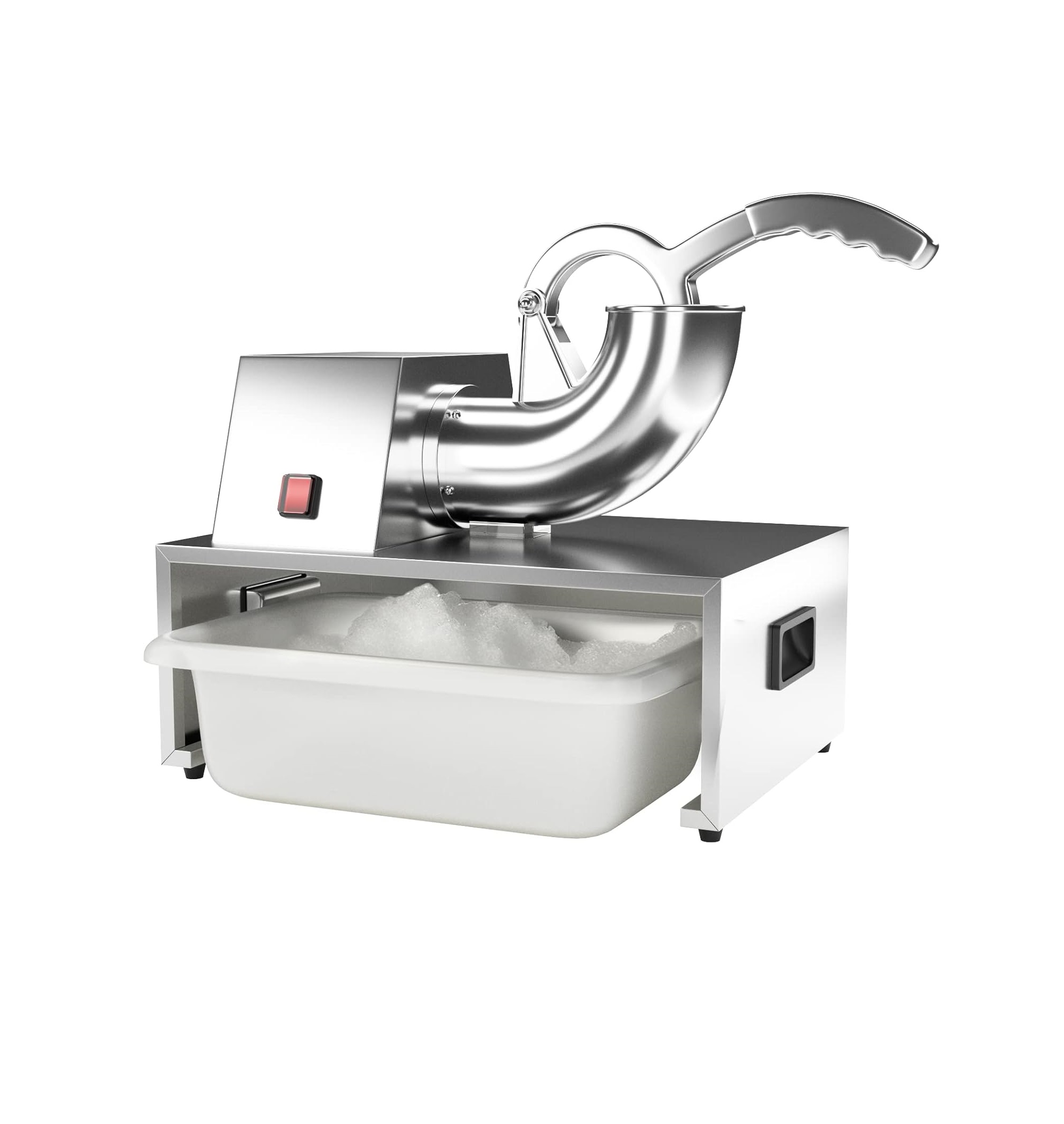 DYTREND - Máquina de Cono de Nieve Eléctrica, 250 W, Doble Hoja de Acero Inoxidable, Tritura 450 lbs/hora