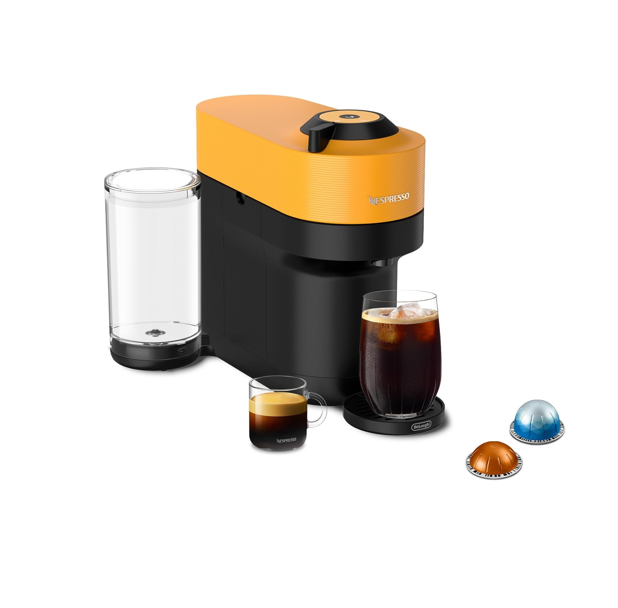 Nespresso Vertuo Pop+ De'Longhi: Máquina de Café y Espresso Compacta, Amarillo Mango