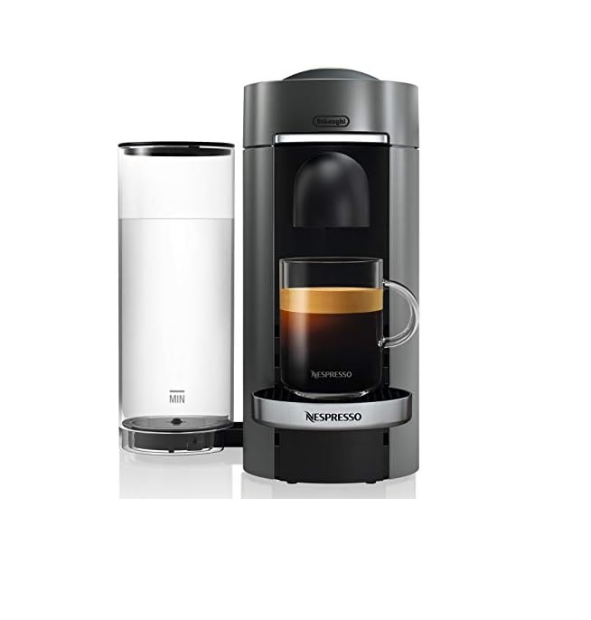 Nespresso VertuoPlus De'Longhi: Máquina de Café y Espresso con Espumador Aeroccino  