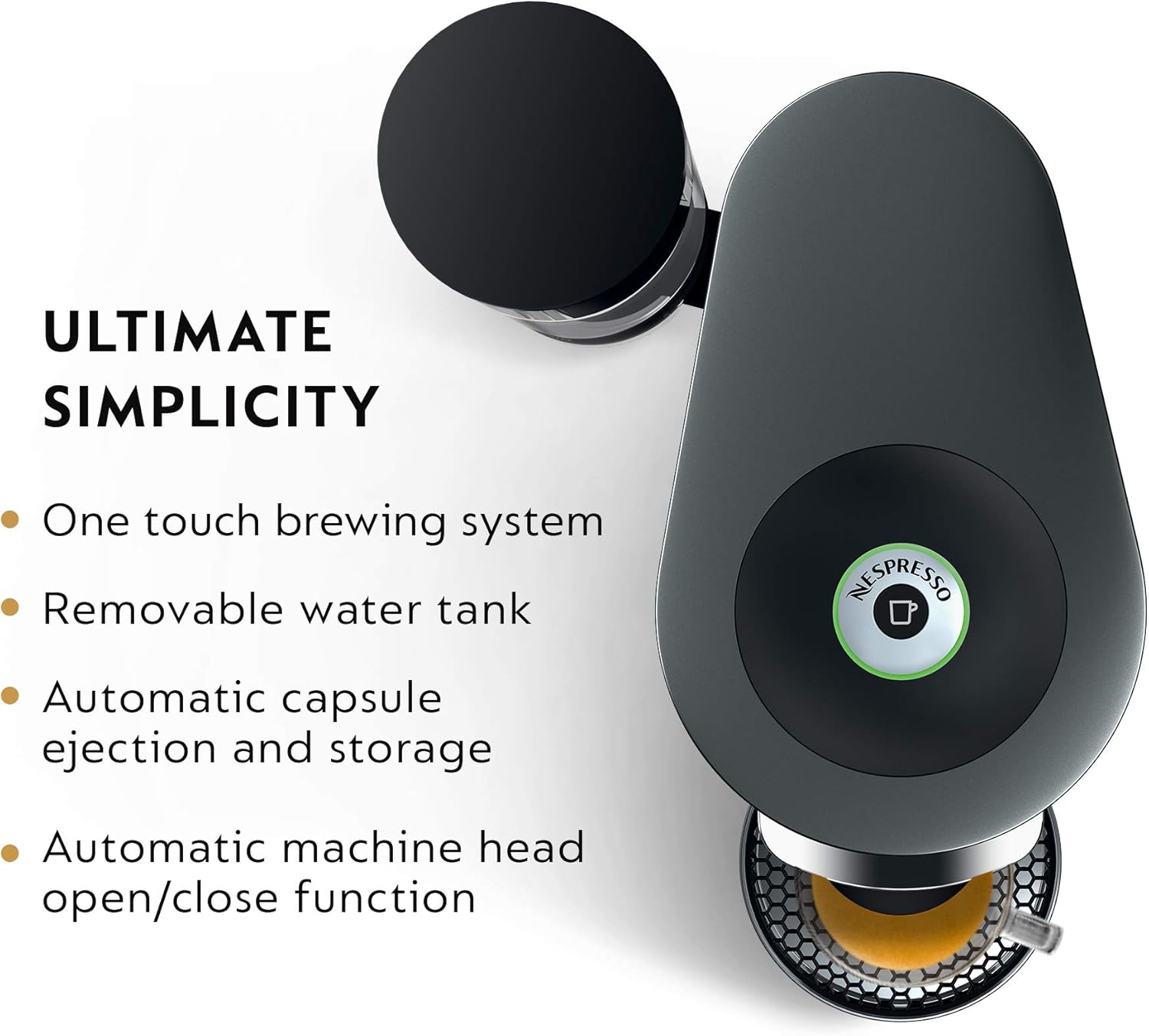 Nespresso VertuoPlus De'Longhi: Máquina de Café y Espresso con Espumador Aeroccino  