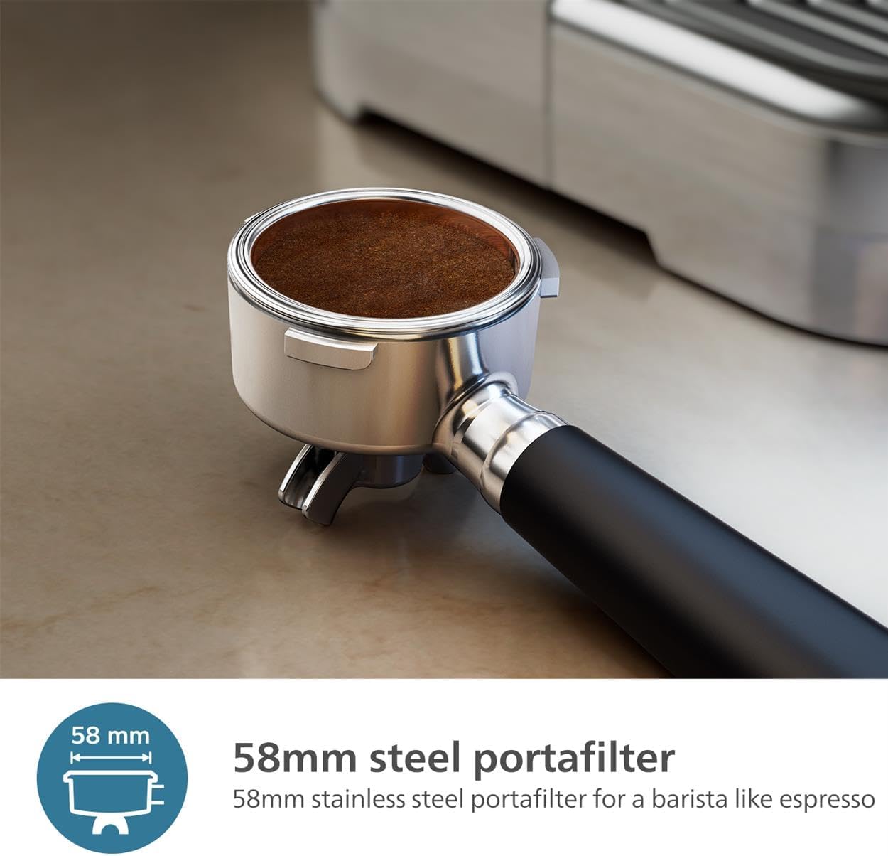 Philips Barista Brew: Máquina Espresso Semiautomática con Espumador y Botón Americano  