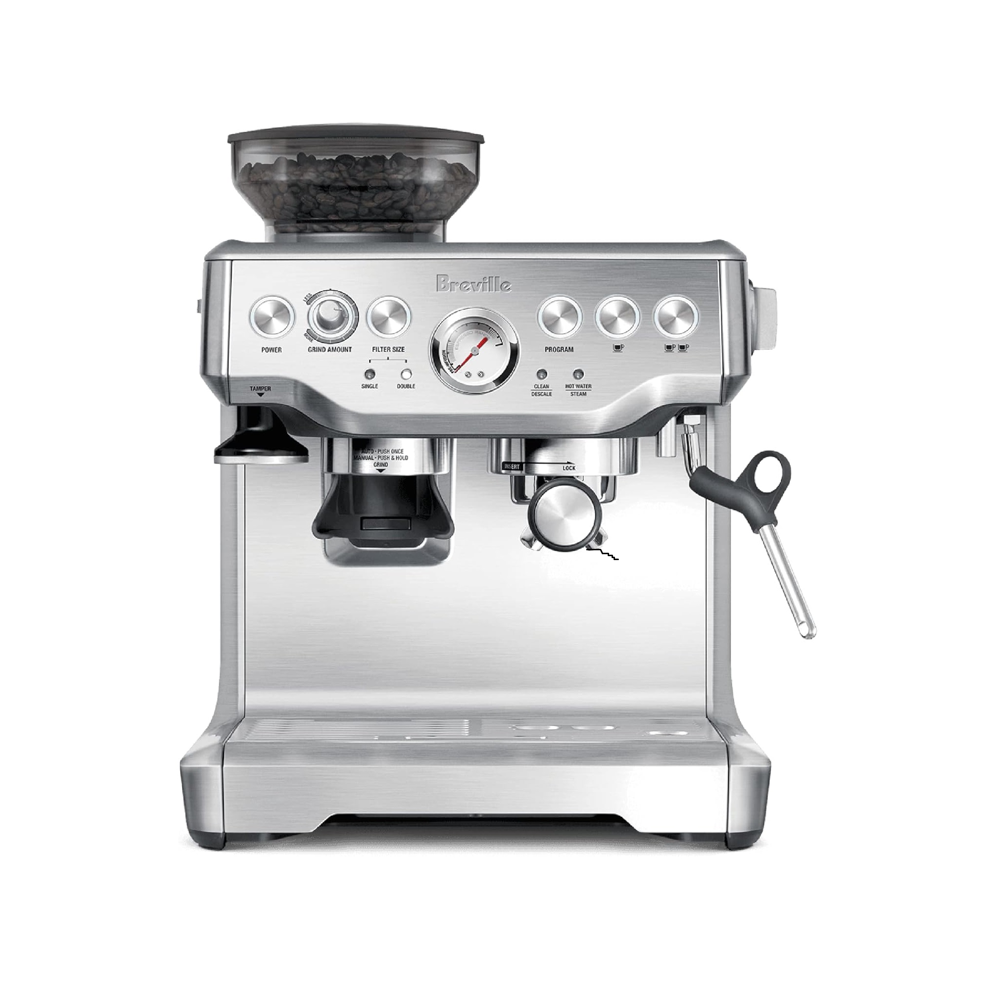 Breville Barista Express BES870XL: Máquina Espresso con Molinillo Integrado y Espumador  