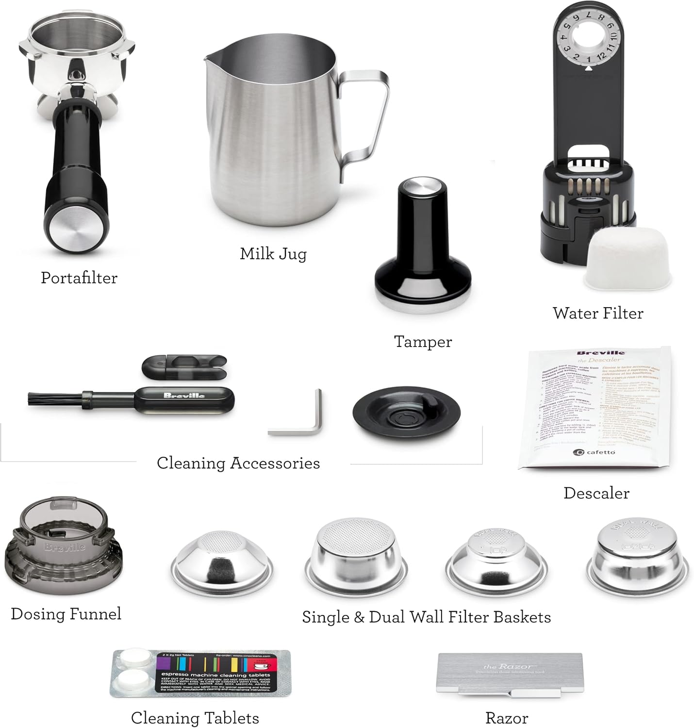 Breville Barista Express BES870XL: Máquina Espresso con Molinillo Integrado y Espumador  
