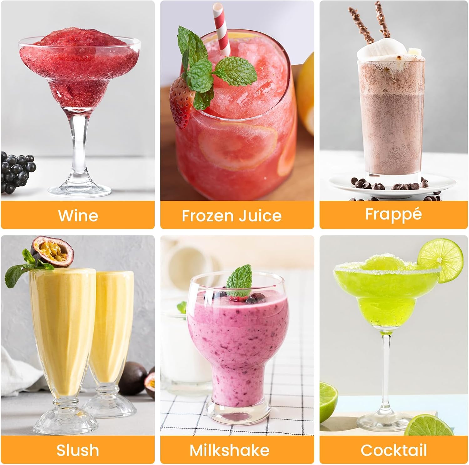 Máquina de Granizados INOVIVA de 68 oz: Función Autolimpieza y 5 Programas Preestablecidos