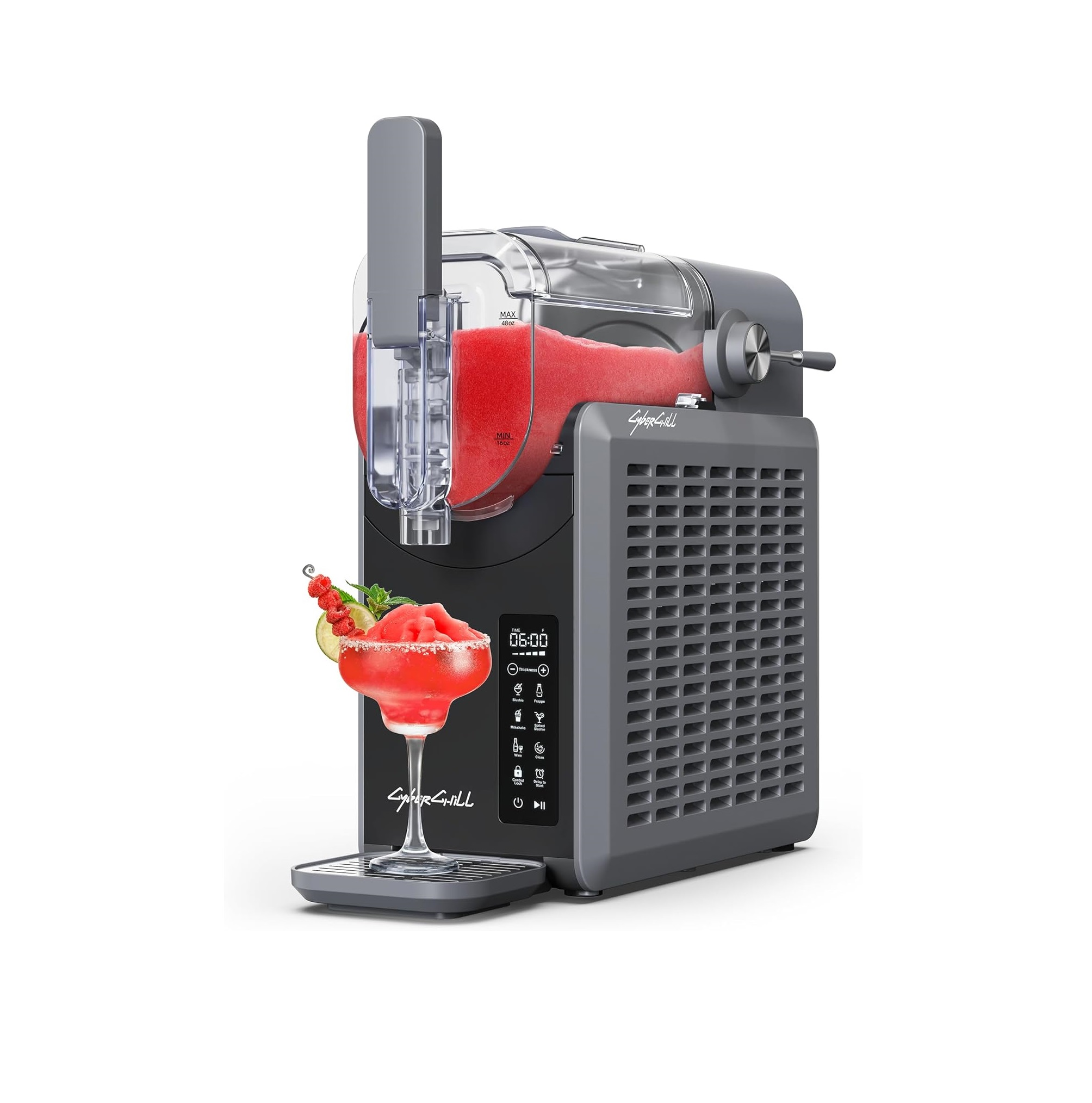 CyberChill Máquina de Granizados 68 oz con Autolimpieza y 5 Programas Preestablecidos