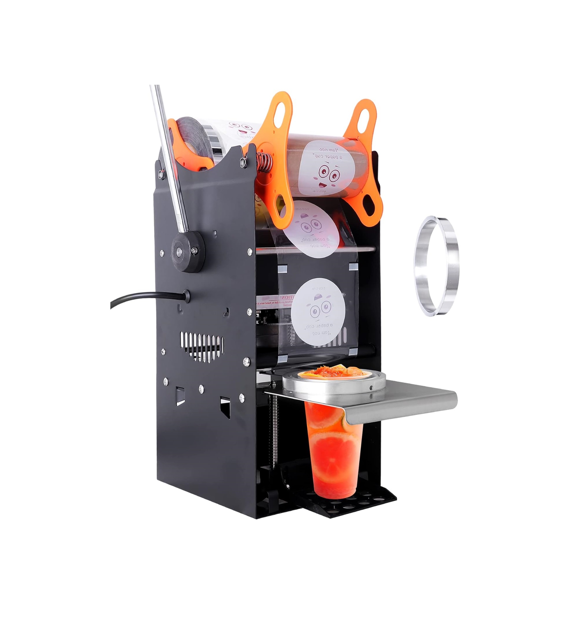 Máquina Selladora de vasos JIAWANSHUN: Manual y Eléctrica, Ideal para Boba y Bebidas