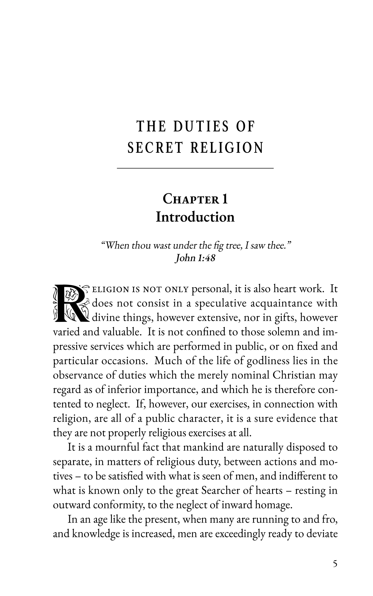 The Duties of Secret Religion