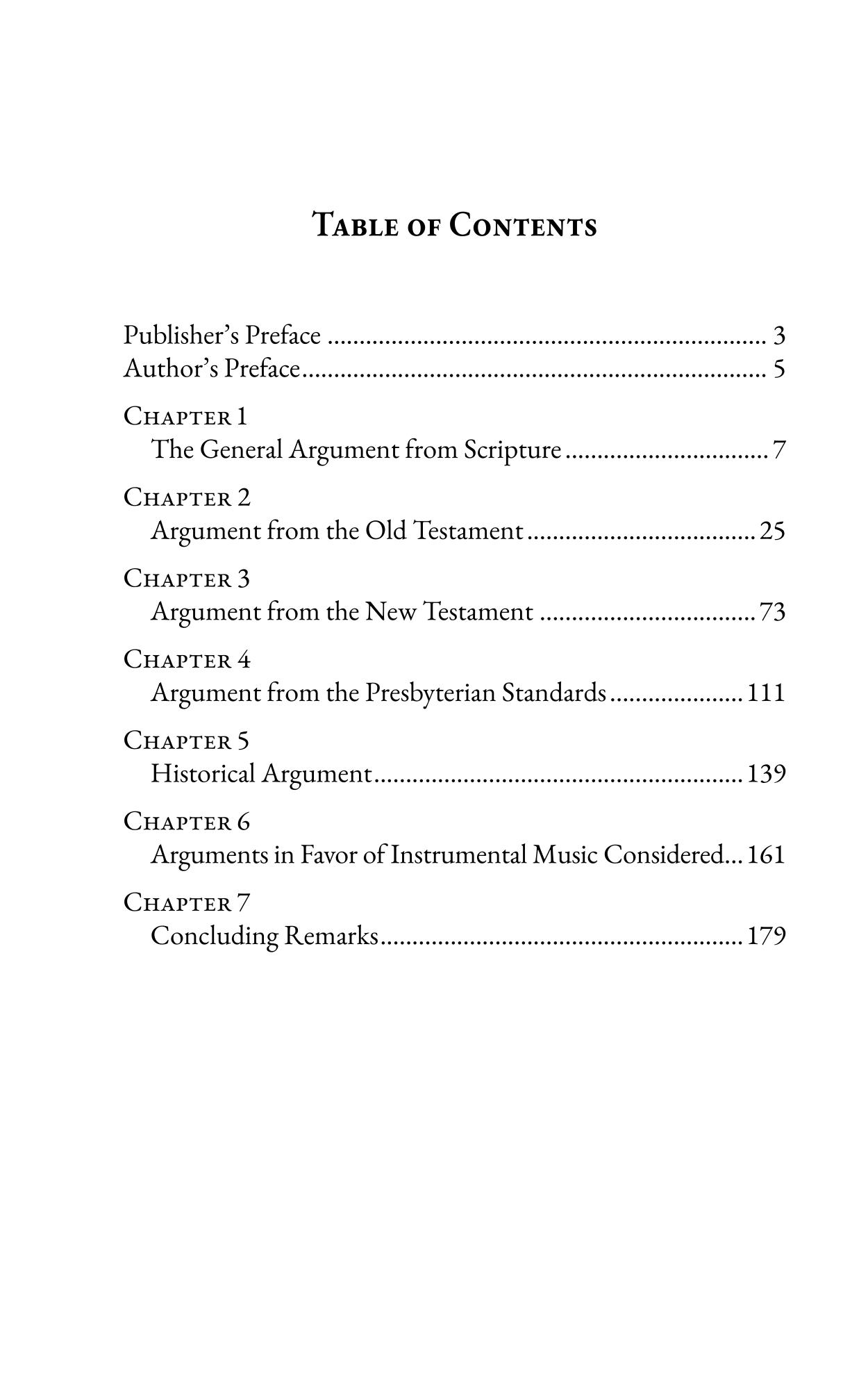 Instrumental Music in the Public Worship of the Church