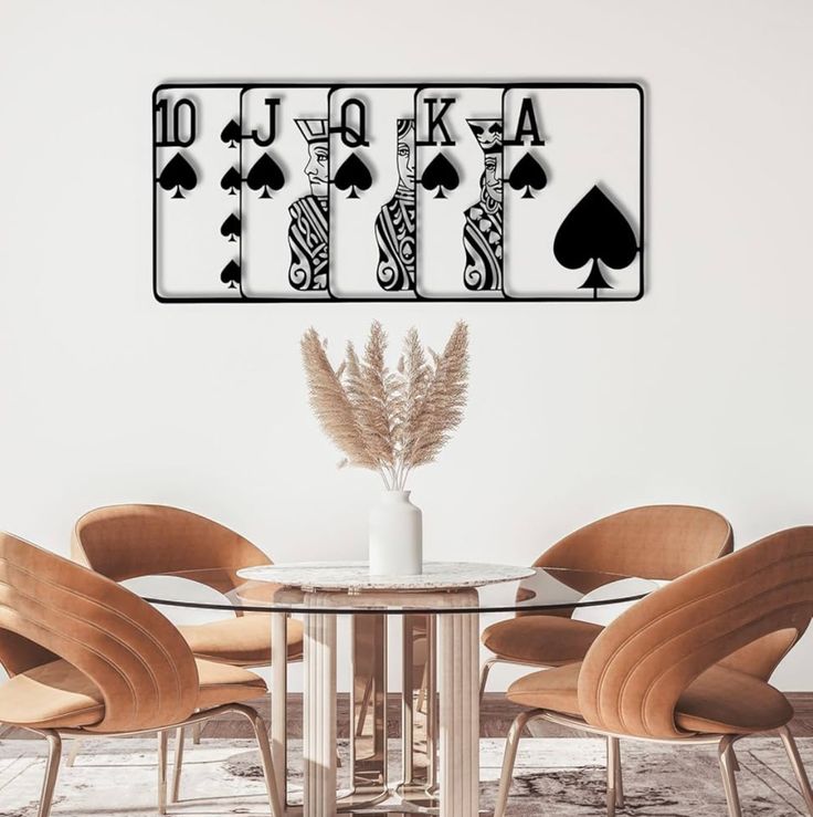 Cuadro de póker decorativo