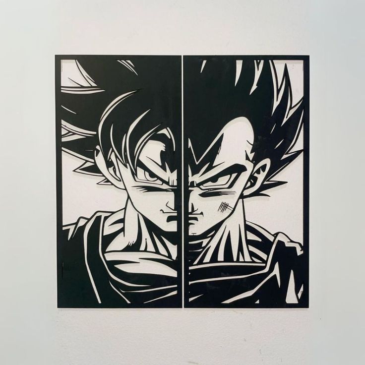 Cuadro de Goku y Vegeta
