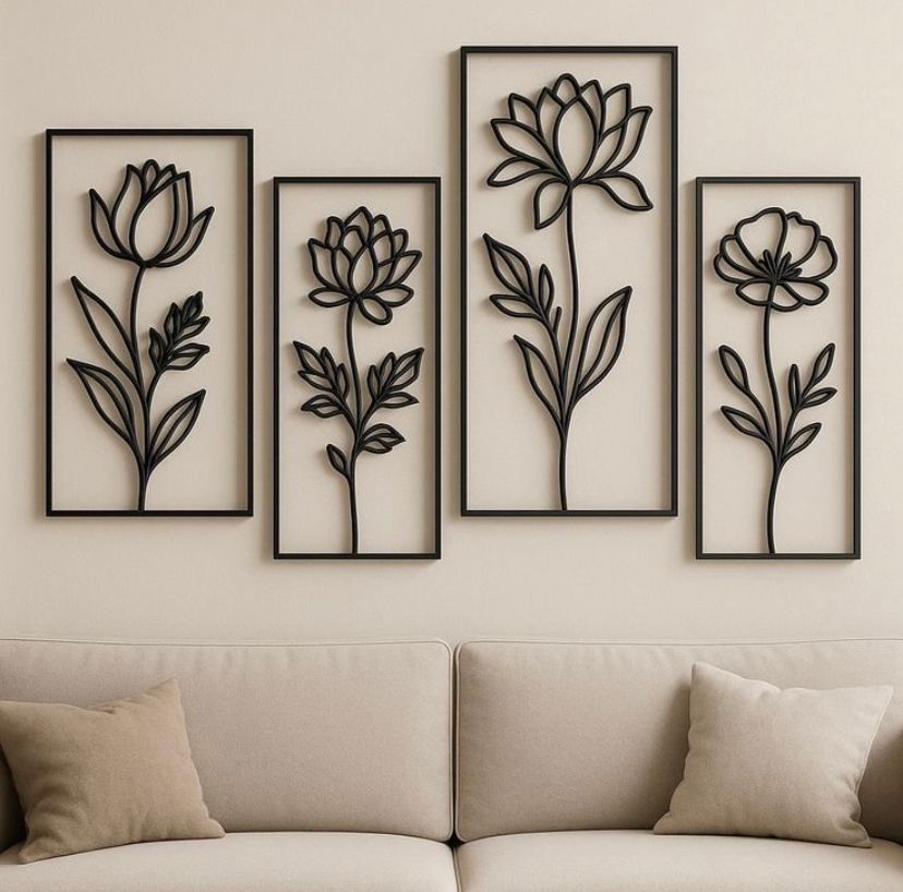 Cuadros decorativos de flores 