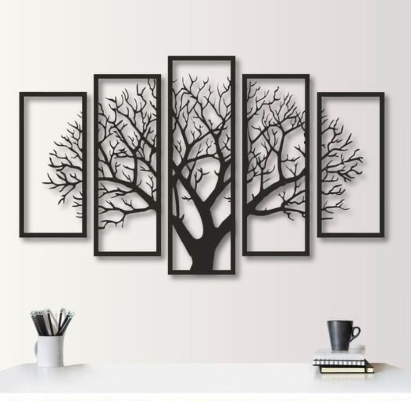 Árbol decorativo enmarcado