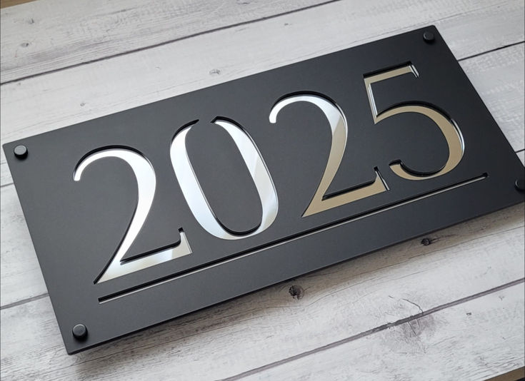 Placa de dirección de casa