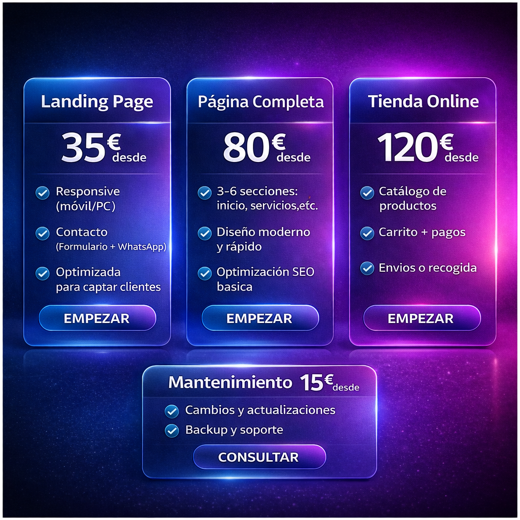 Creación de Página Web Profesional