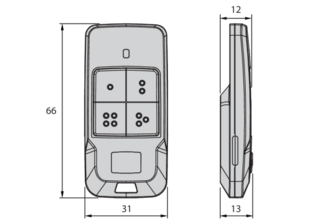 MITTO COOL C2 Télécommande 2 boutons BFT