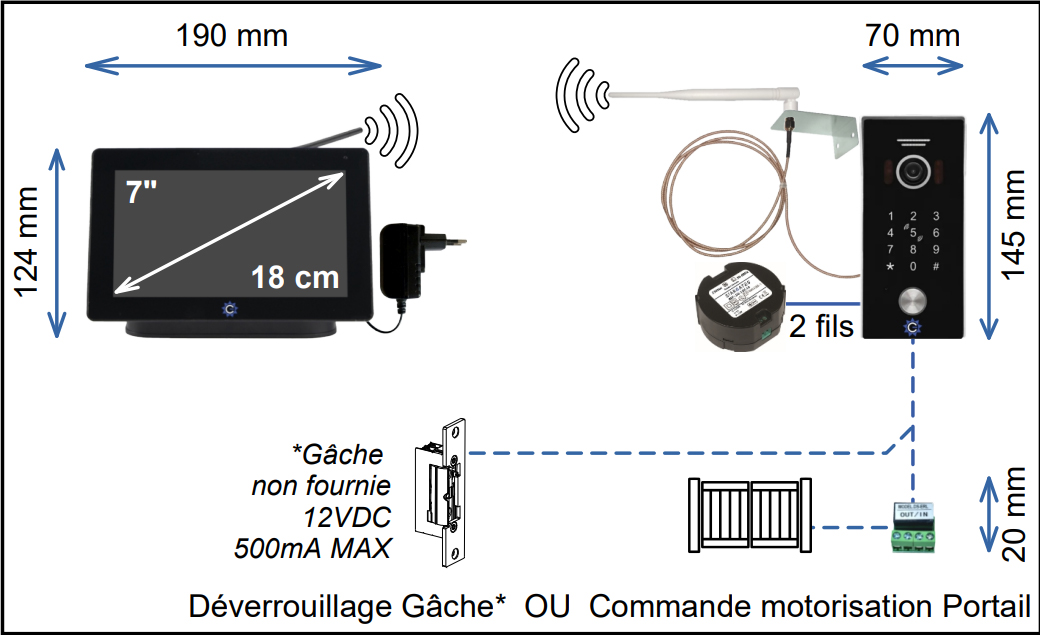kit visiophone connecté sans-fil STARGATES