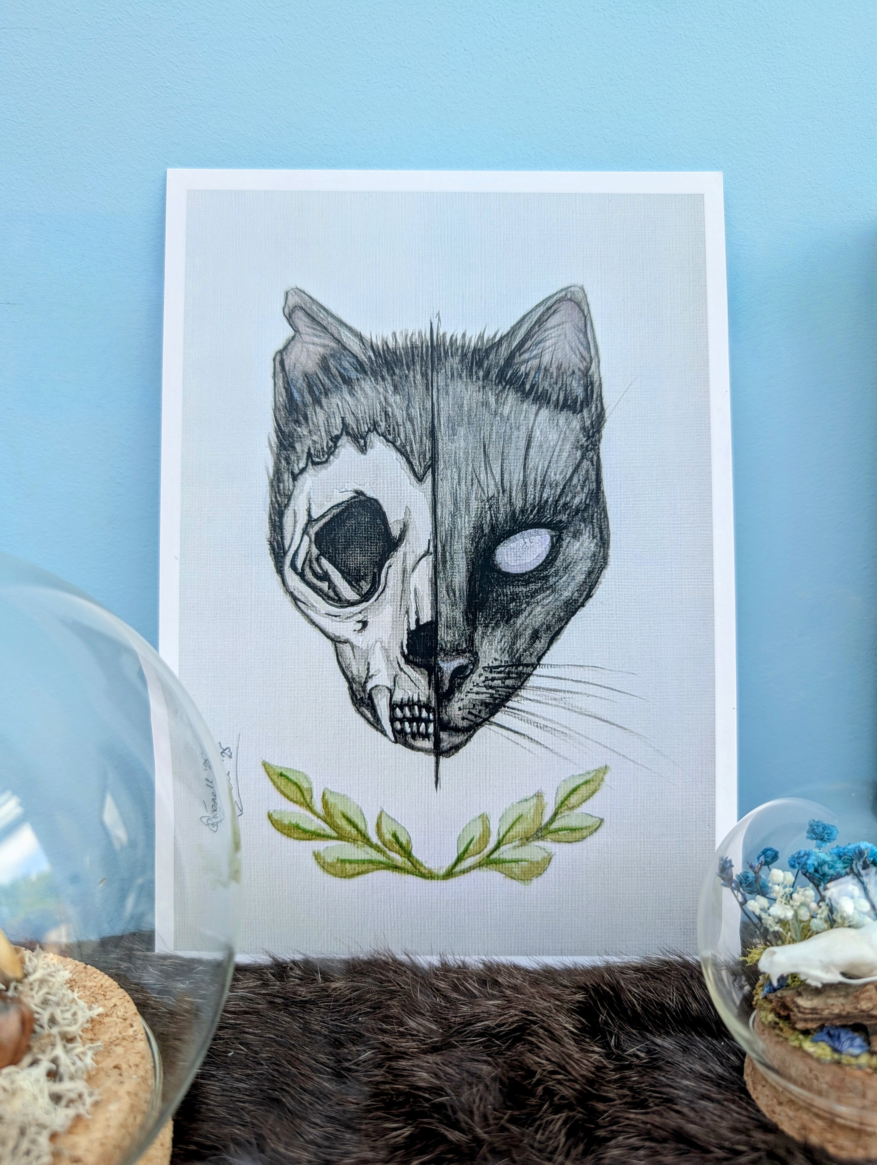 A5 Fox/Cat Art Print