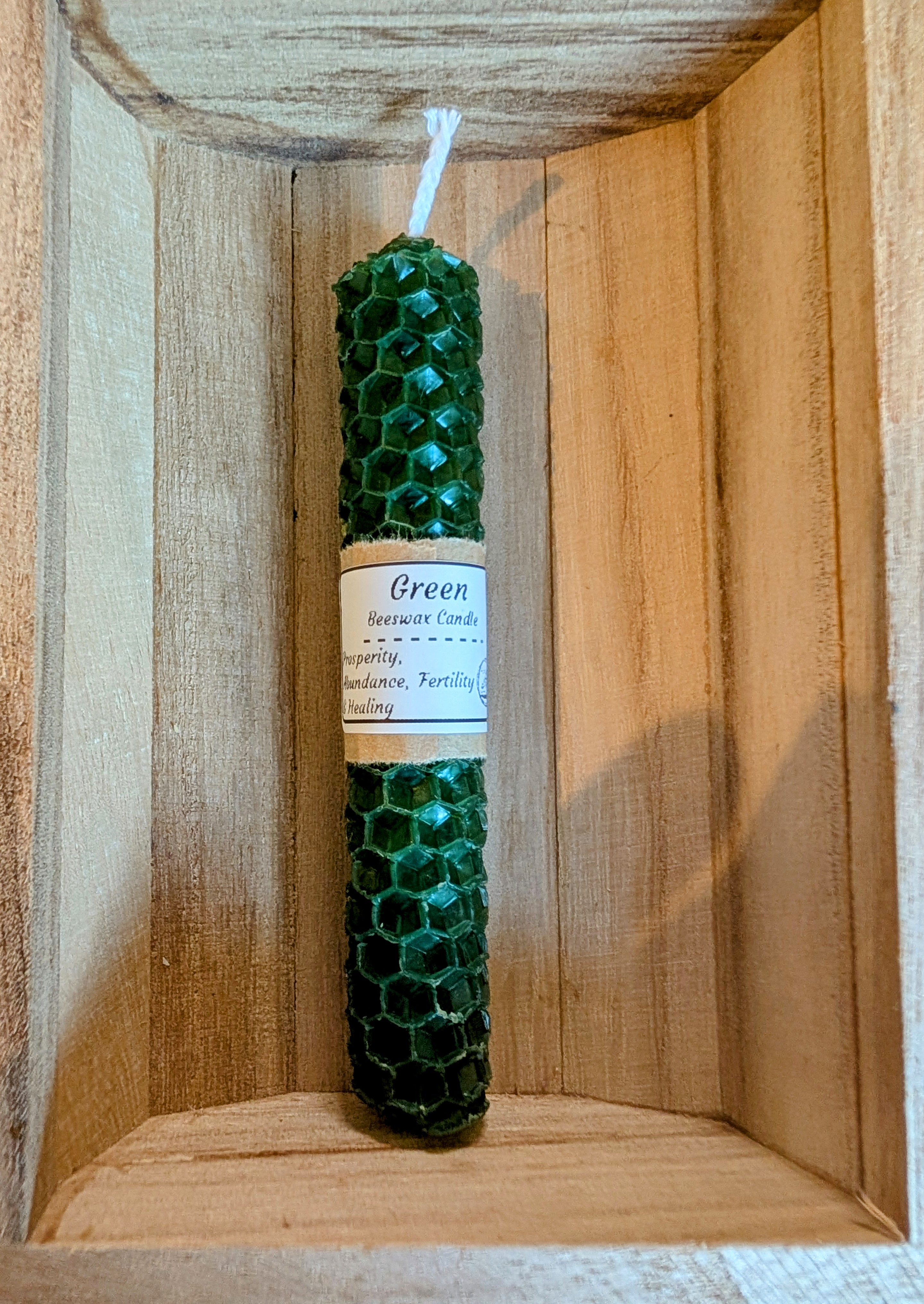 Coloured Beeswax Candle