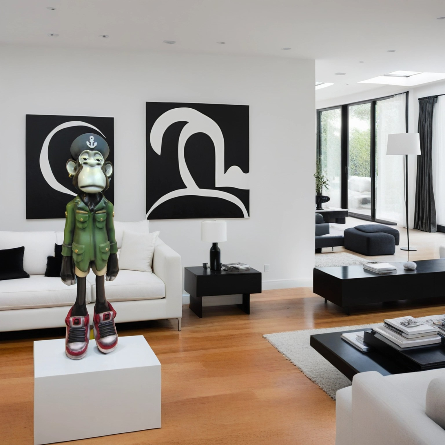 Statue de singe NFC