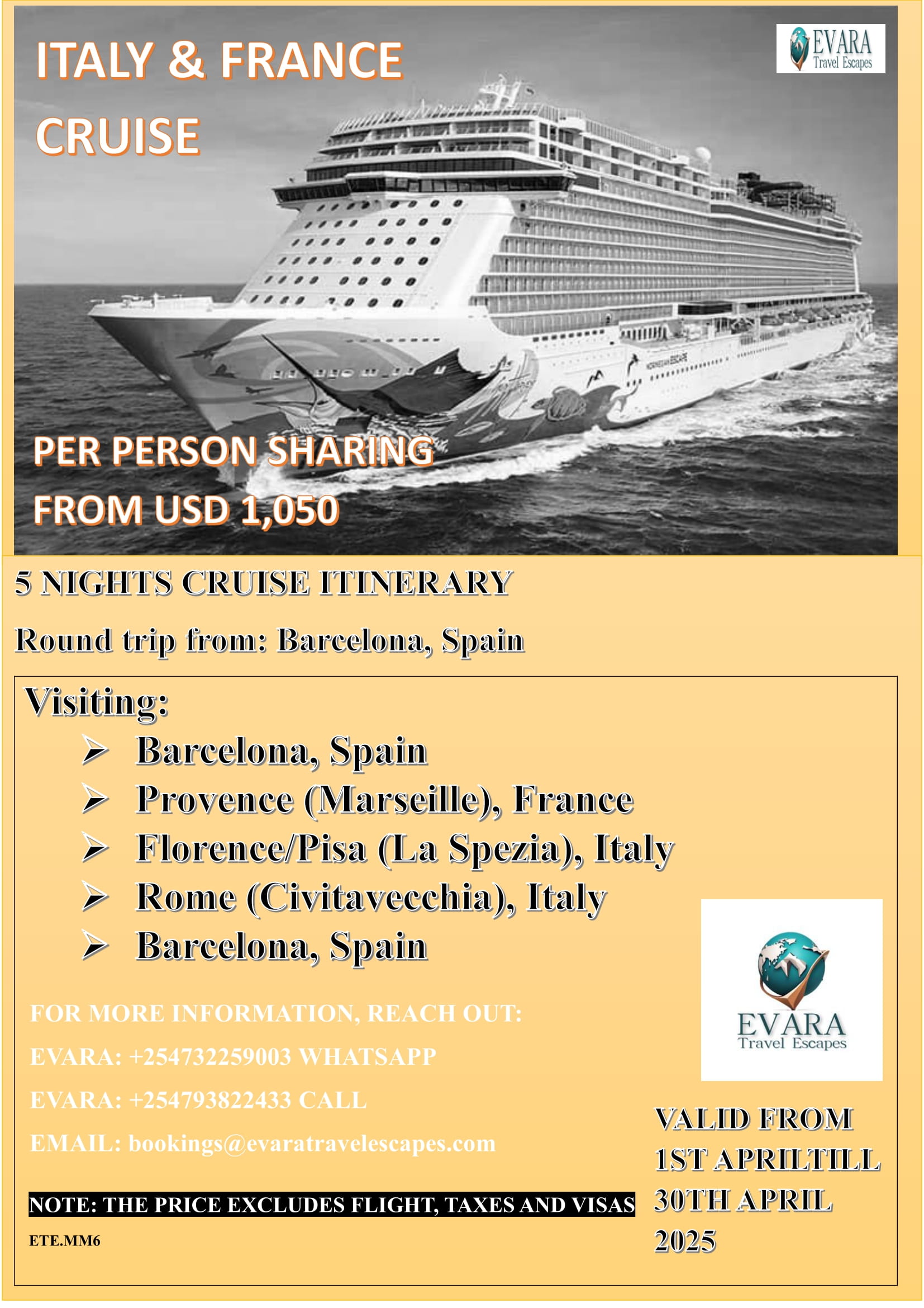 7-Night Europe Cruise Adventure