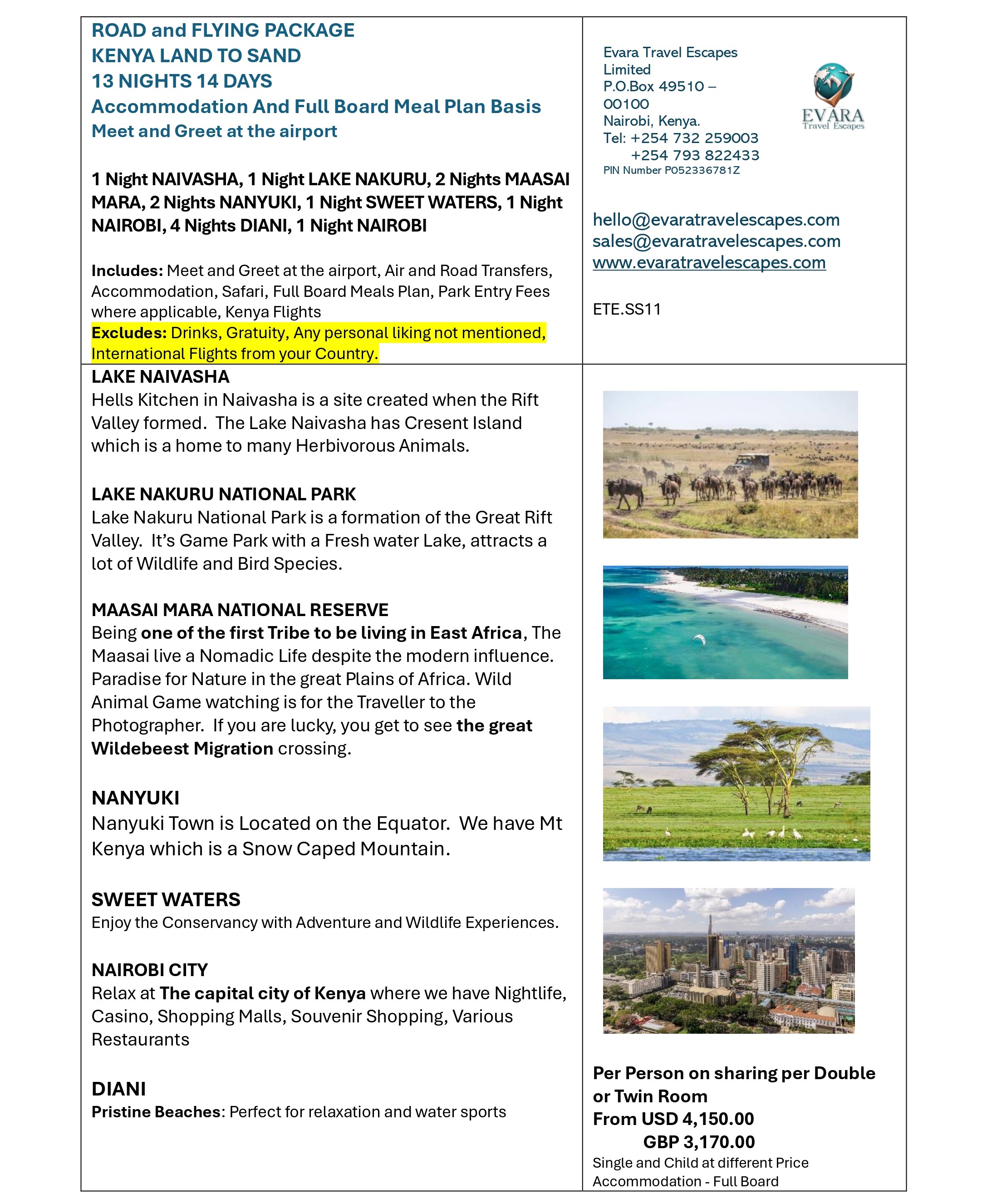 14-Day, 13-Night Ultimate Kenya Journey