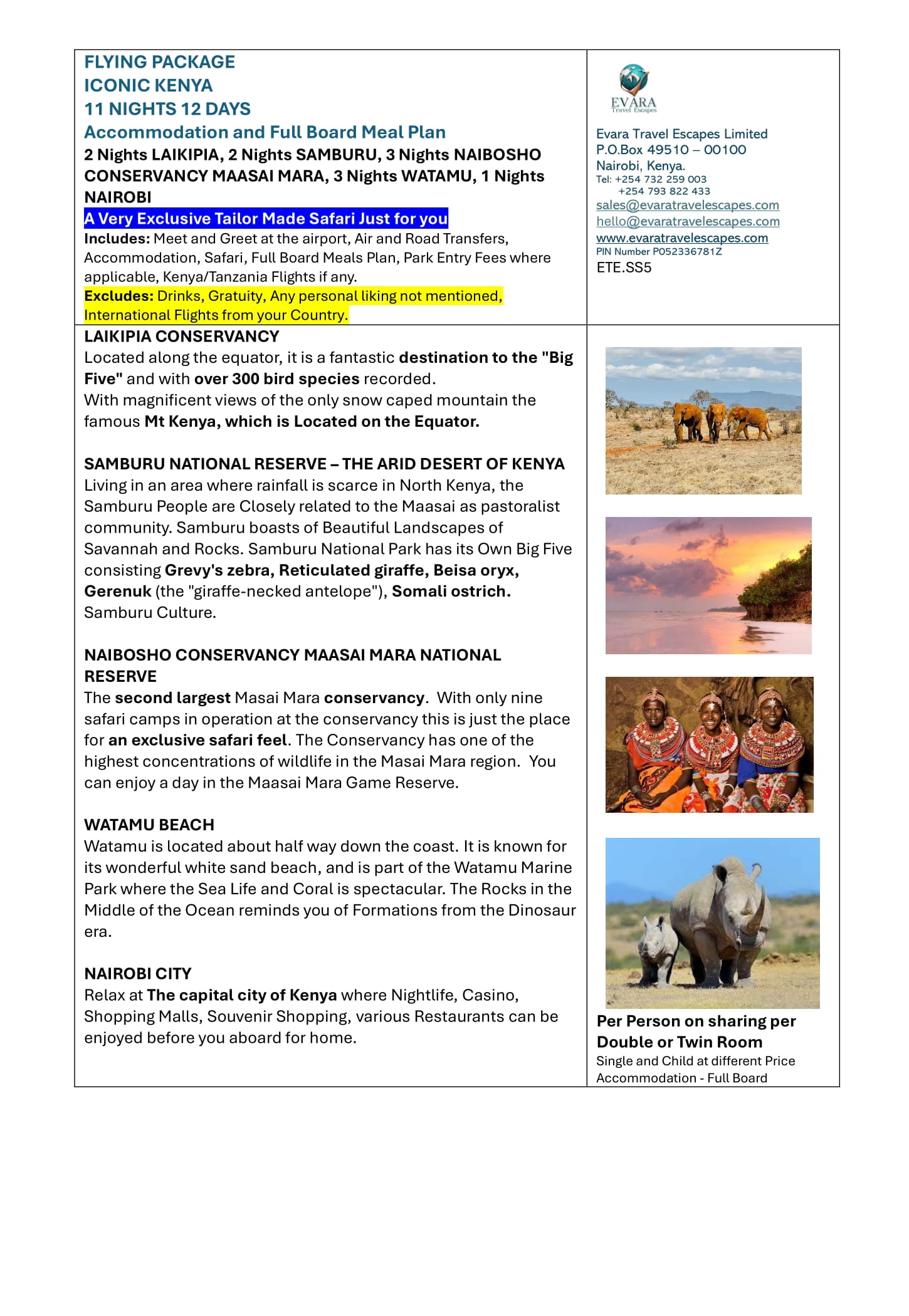 12-Day, 11-Night Iconic Kenya Adventure