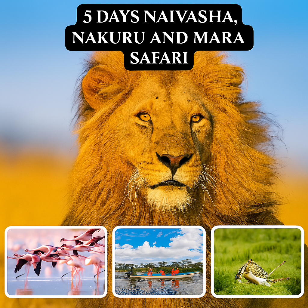 5-Day, 4-Night Nairobi, Masai Mara, Lake Nakuru, and Lake Naivasha Safari