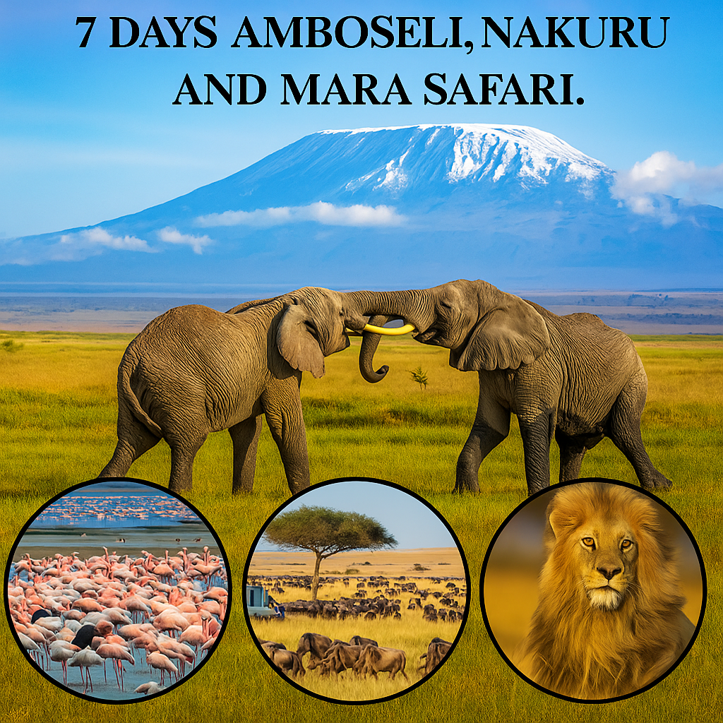 7-Day Nairobi, Amboseli, Nakuru, and Mara Safari