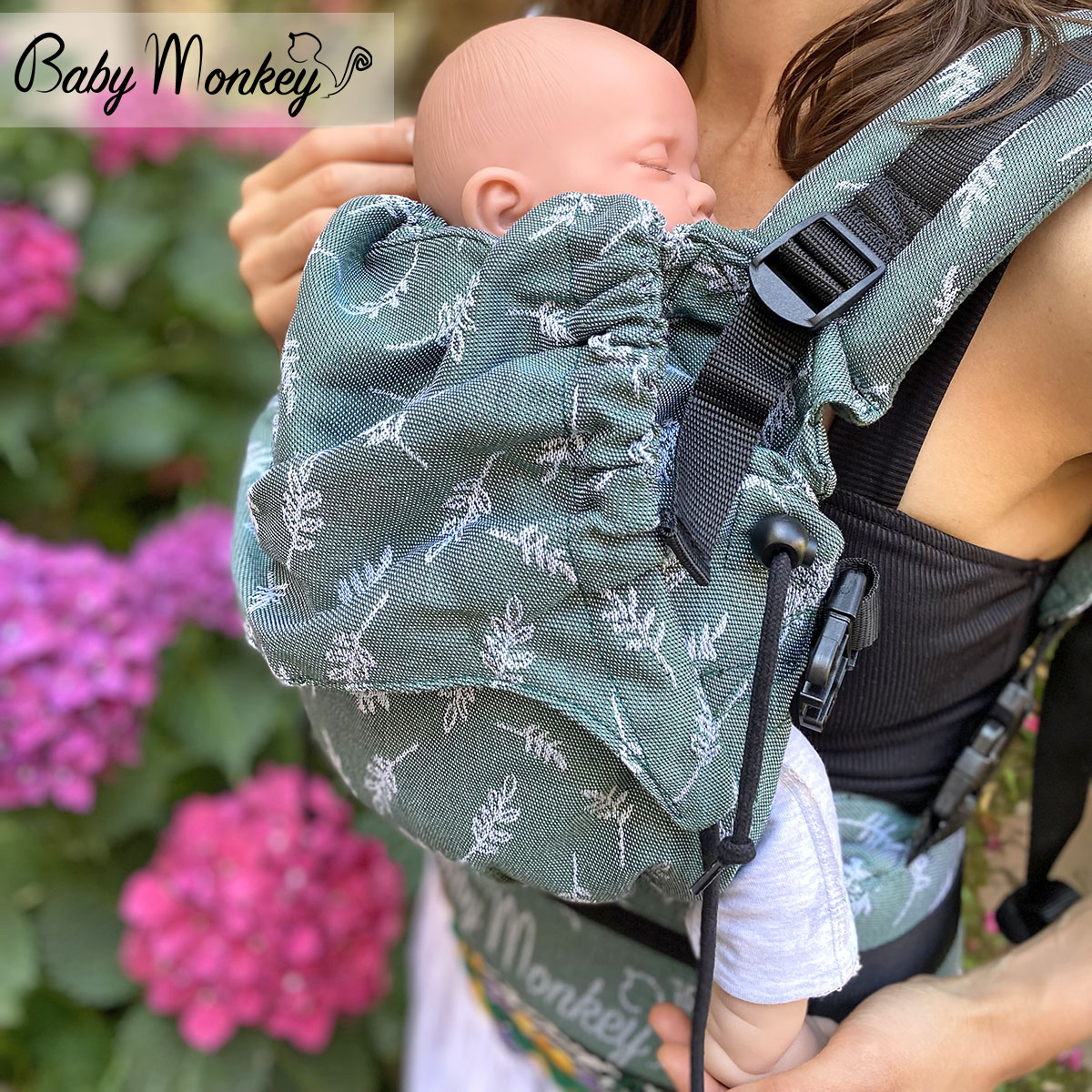 BabyMonkey® Regolo Arborea - Baby Draagzak Donkergroen