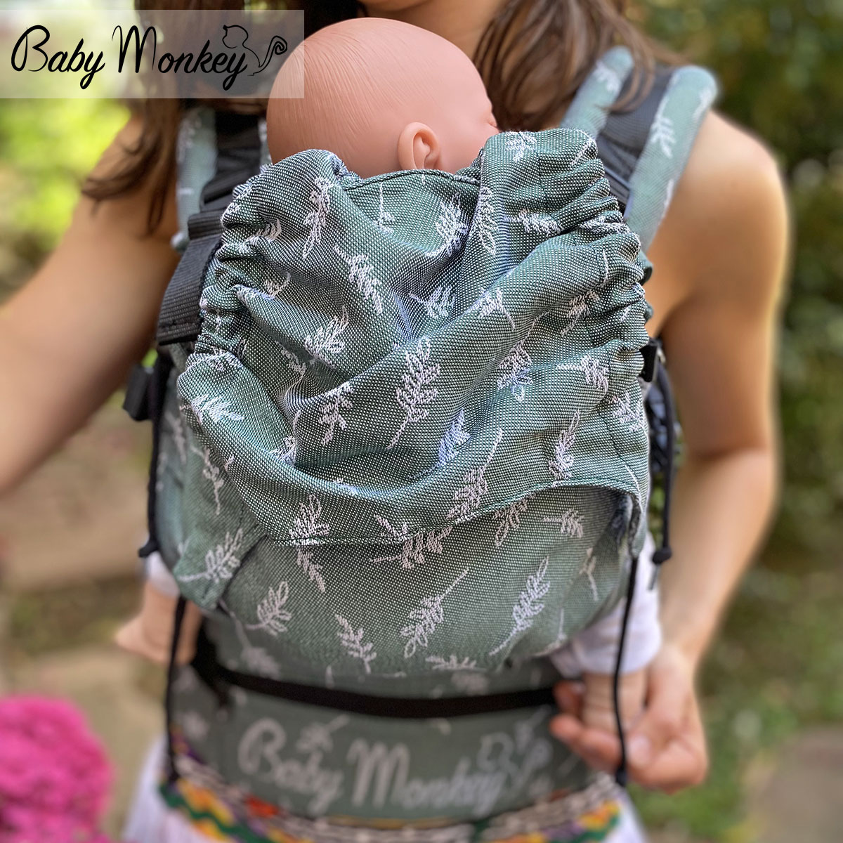 BabyMonkey® Regolo Arborea - Baby Draagzak Donkergroen