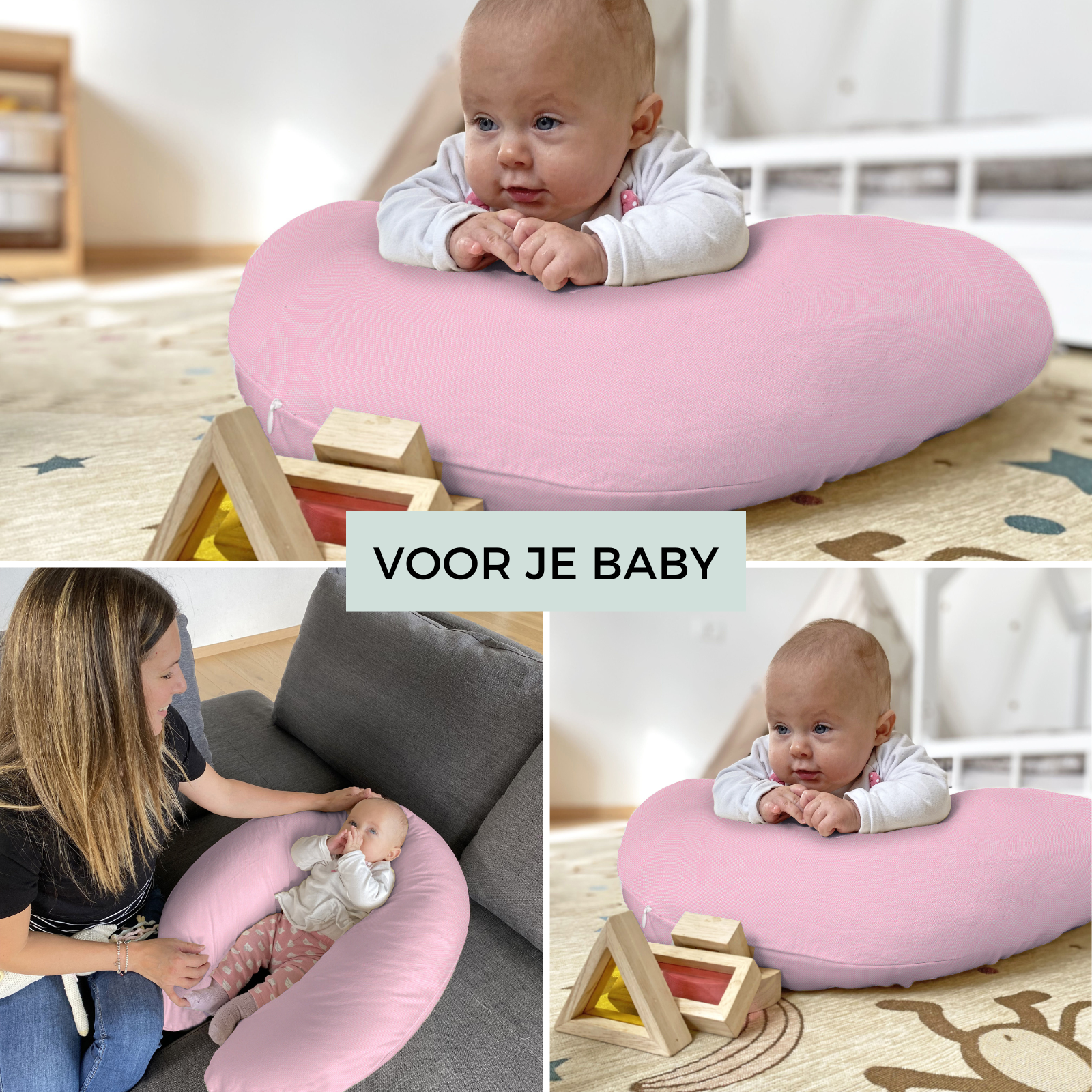 BabyMonkey® Voedingskussen Roze 