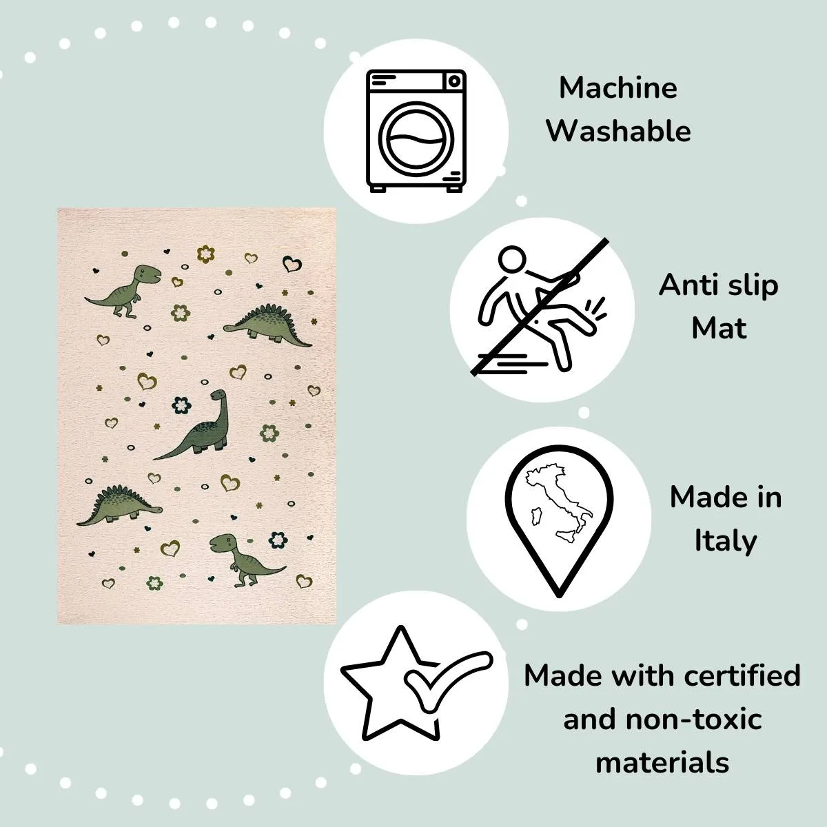 Kids Rug - Dino