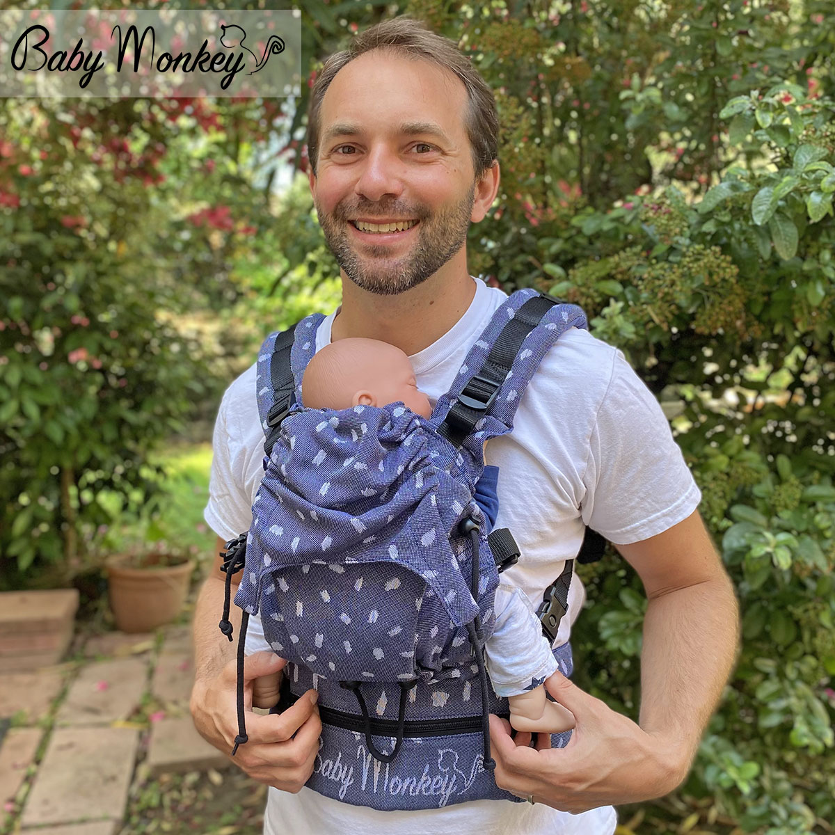 BabyMonkey® Regolo Runa - Baby Draagzak Notte Blue