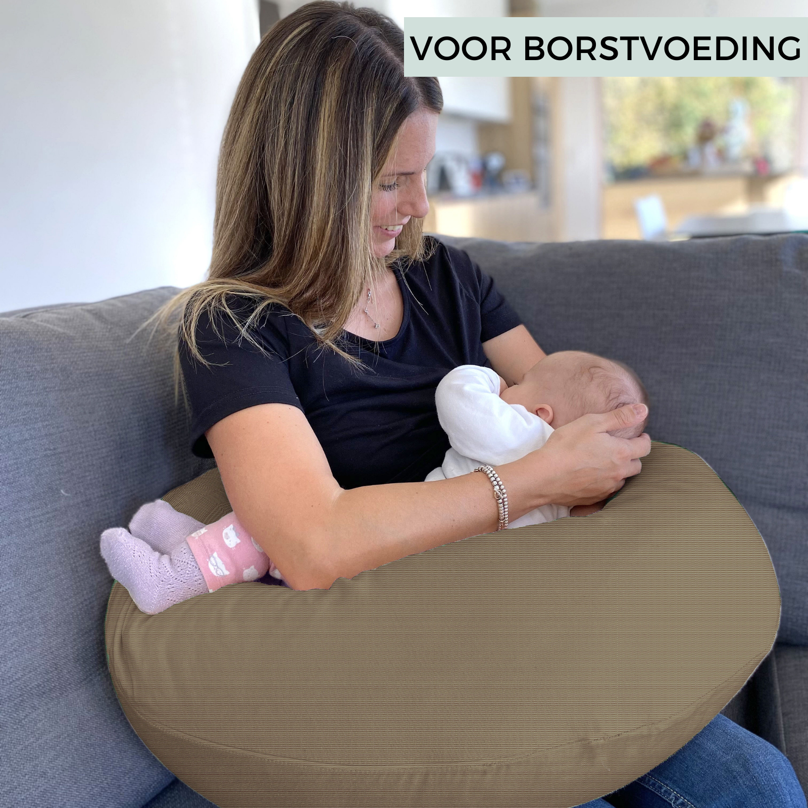 BabyMonkey® Voedingskussen bruin
