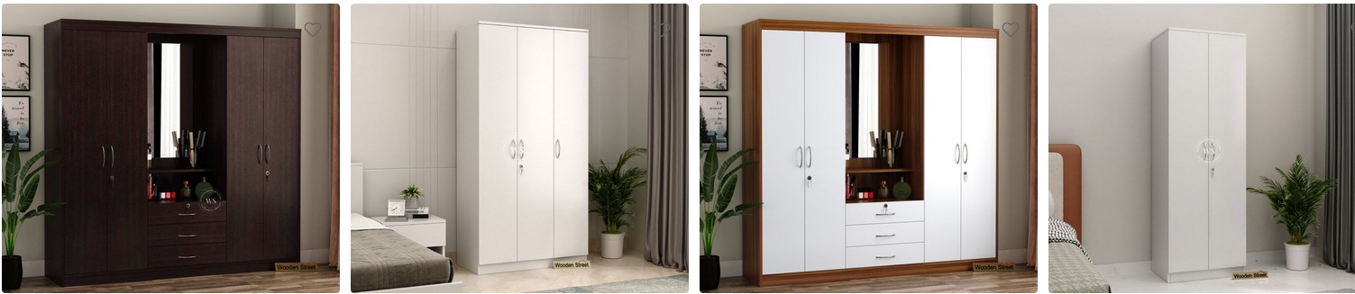 Wooden Engineered Wood Wardrobes