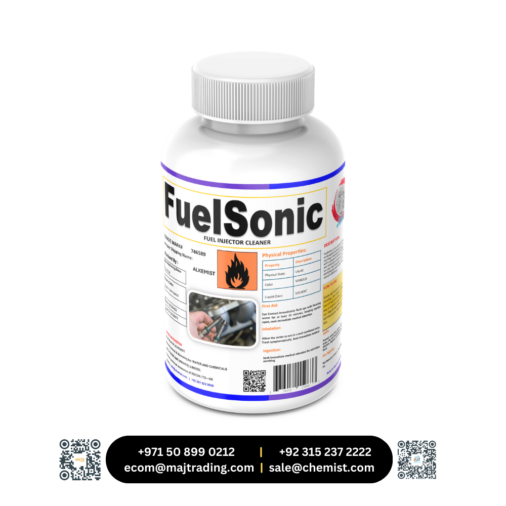 Fuel Sonic fuel injector cleaner improves engine performance, removes carbon deposits, and enhances fuel efficiency. Available in UAE and Pakistan.
