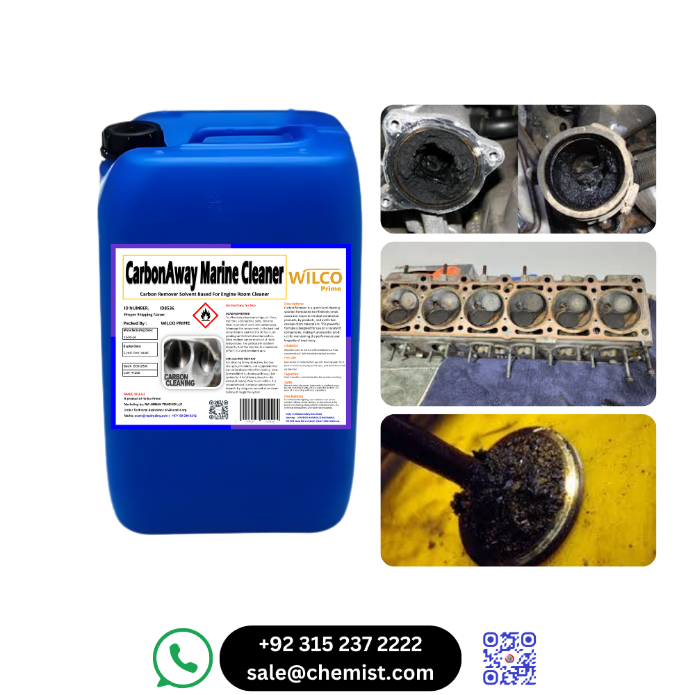 CARBON AWAY Marine Cleaner & Carbon Remover | Non-Corrosive, Economical & Effective | Available in UAE & Pakistan