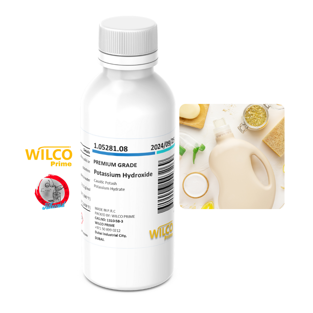 Potassium Hydroxide Flakes – 90% Purity |  Alkemist | 1 kg