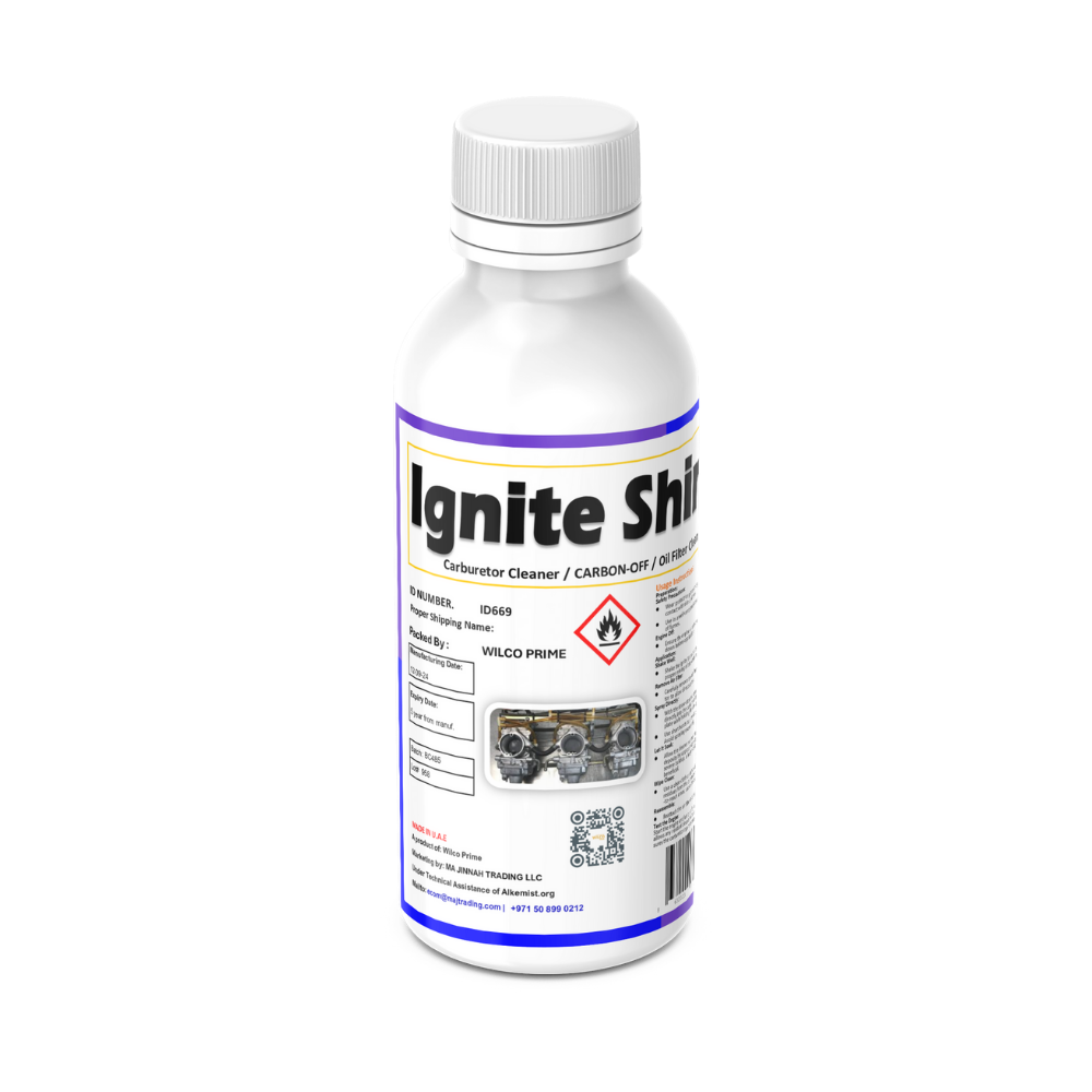 Alkemist Ignite Shine Carburetor Cleaner & Carbon Remover – Heavy-Duty Oil Filter Cleaner for Engine Maintenance