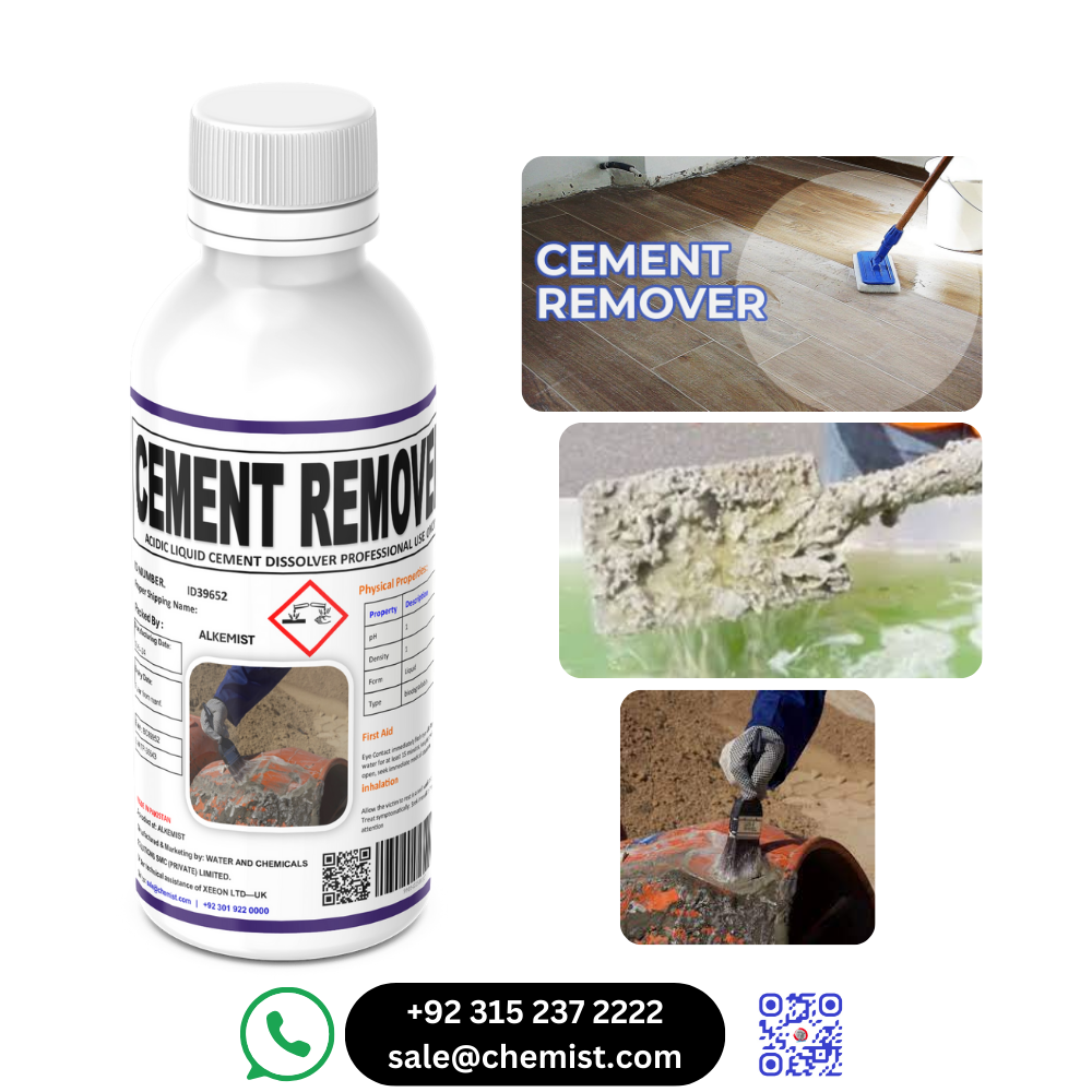 Cement Remover Marble and Porcelain tiles and Construction site cleaning – Powerful Acidic Solution by Water & Chemicals Solution | Alkemist