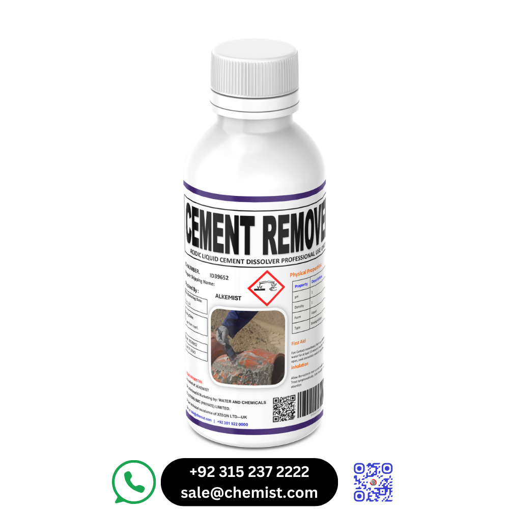 Cement Remover Marble and Porcelain tiles and Construction site cleaning – Powerful Acidic Solution by Water & Chemicals Solution | Alkemist