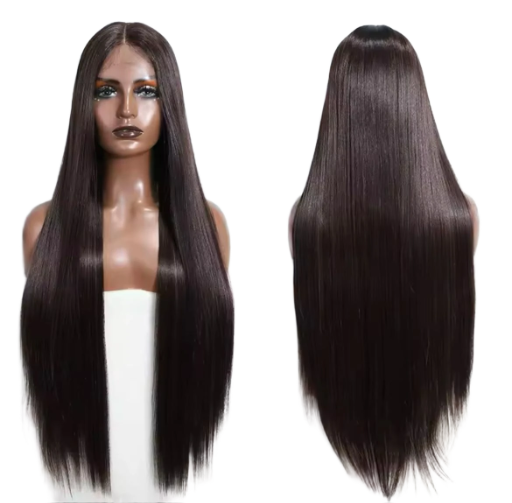 Synthetische silky straight haar Aliyah pruik 75cm