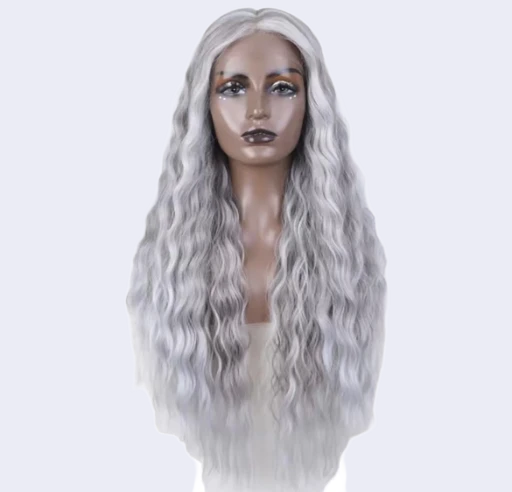 Synthetische deep curly haar Amanda pruik kleur 60f-60m 65cm