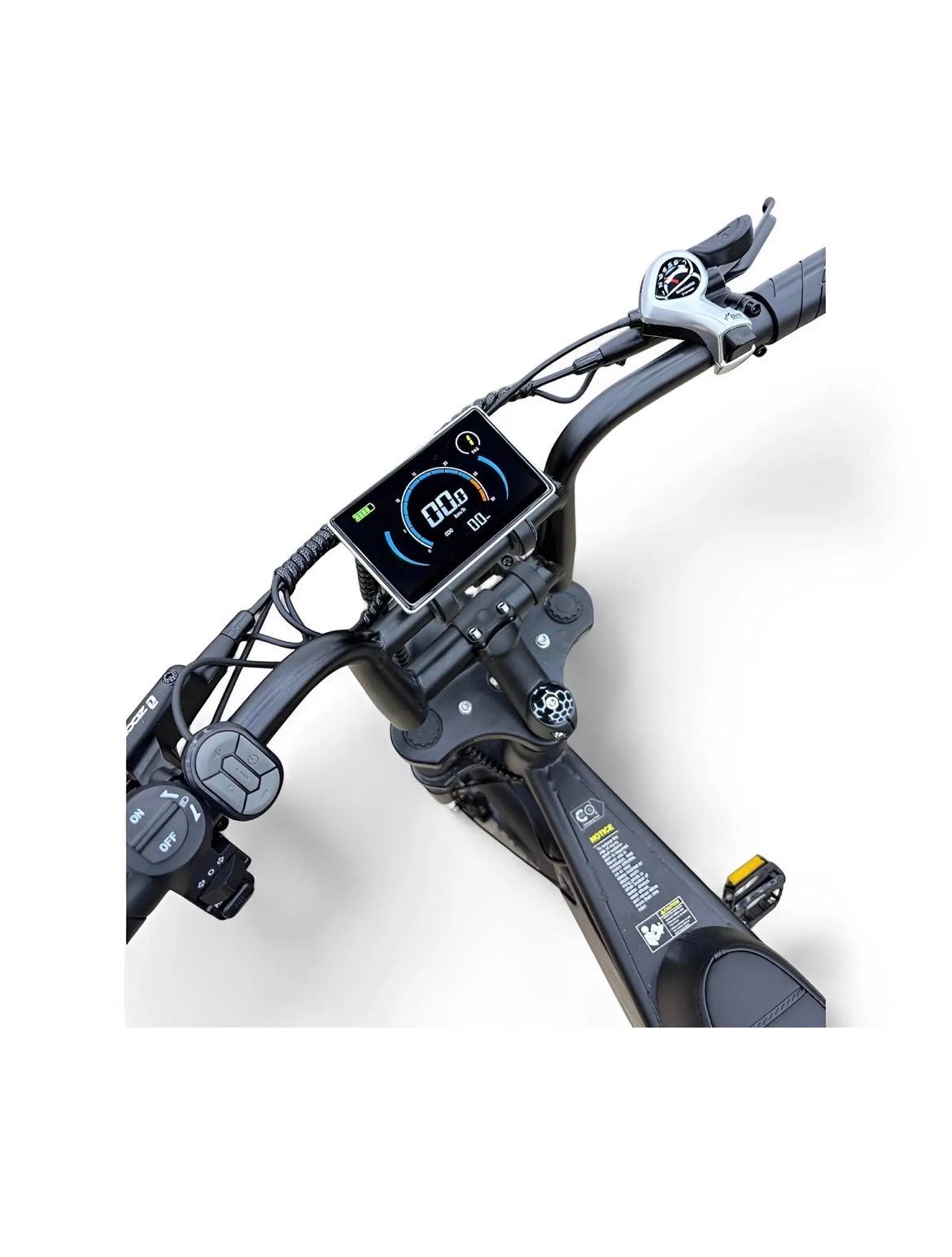 Fatbike Ouxi C80 V8 Max dubbele accu hydraulische remmen kleur zwart