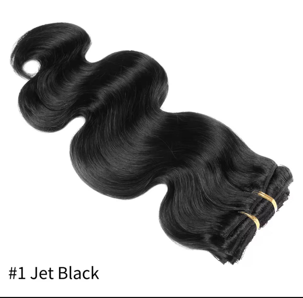 Clip in echt haarextensions body wave  55cm