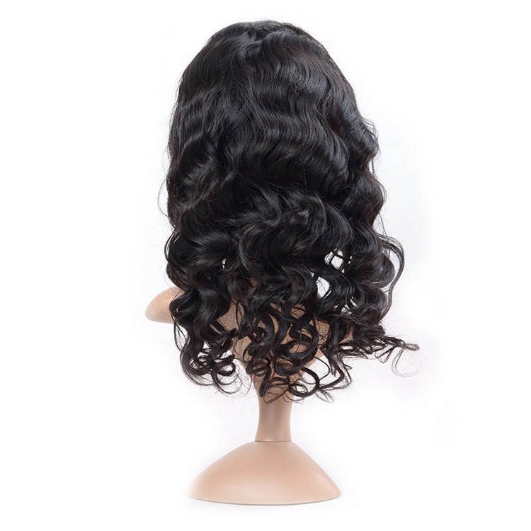 Luna wig raw remy pruik loose wave echt haar kleur 1b
