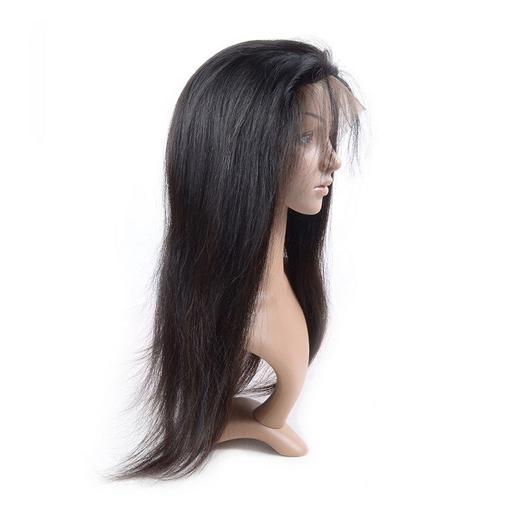 Lisa wig raw remy pruik natural straight echt haar kleur 1b