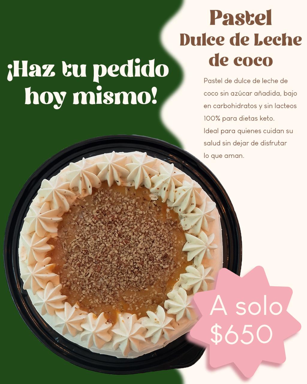 Pastel Dulce de Leche de coco