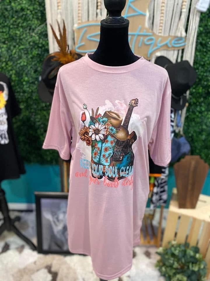 Pink Graphic T-Shirt